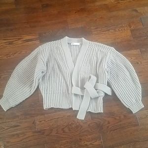 Chucky knit Zara Sweater with ties. Sz small